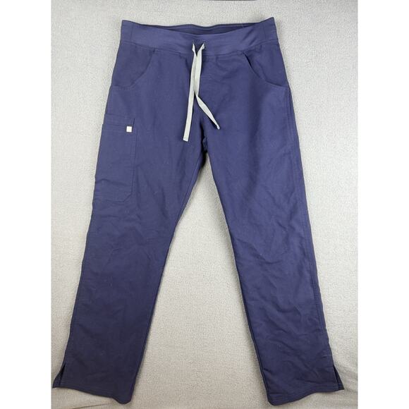 FIGS Pants womens Medium Navy Blue Technical Collection Drawstring healthcare - Picture 1 of 7